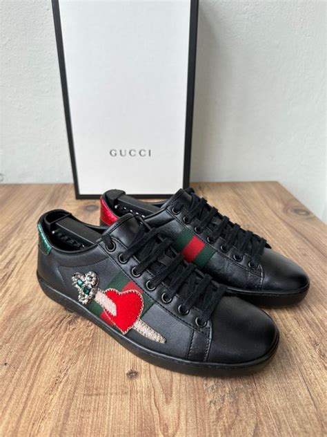 gucci pierced heart shoes